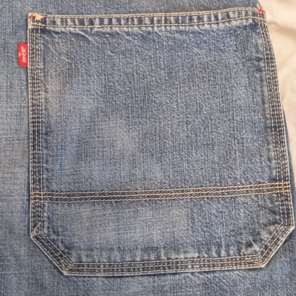 Vtg Men's Levi's Denim Worker Shorts - Picture 9 of 9